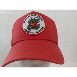 VTG Railroad Park Resort Dunsmuir Calif Snapback Hat Nissin Cap 3" Patch Train